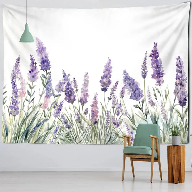 Lavendel Wandteppich Dschungel-Deko.de