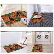 Dschungel Teppich Orange Exotic Style - Dschungel-Deko.de