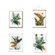 Vintage Blumenposter - Set aus 3 Dschungel-Deko.de