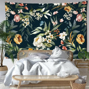 Vintage-Blumentapete Dschungel-Deko.de