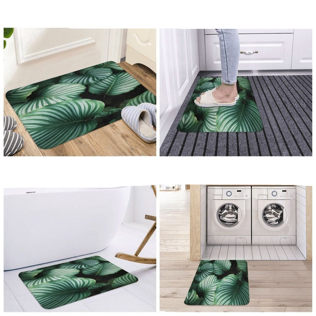 Teppich Dschungelblätter Motiv - Dschungel-Deko.de