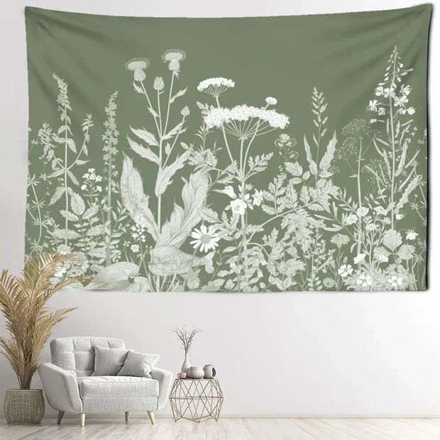 Minimalistische Dschungel-Tapete Dschungel-Deko.de