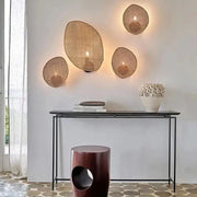 Rattan Wandlampe Naturfaser Dschungel-Deko.de