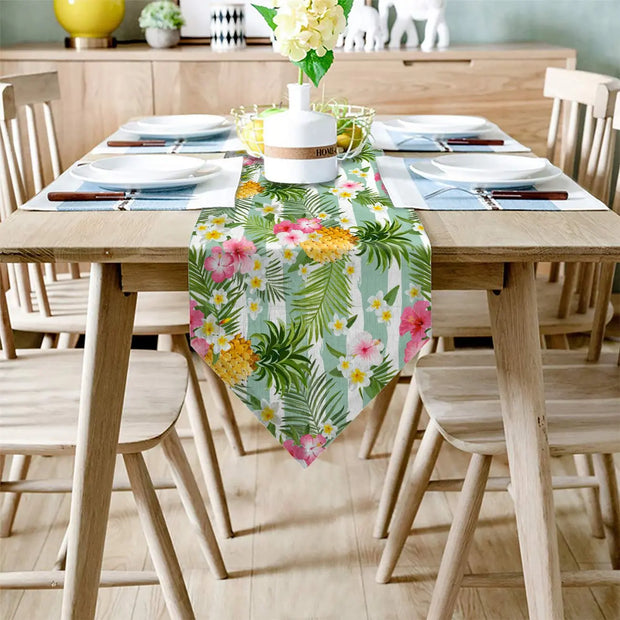 Tischläufer tropische Blumen Dschungel-Deko.de
