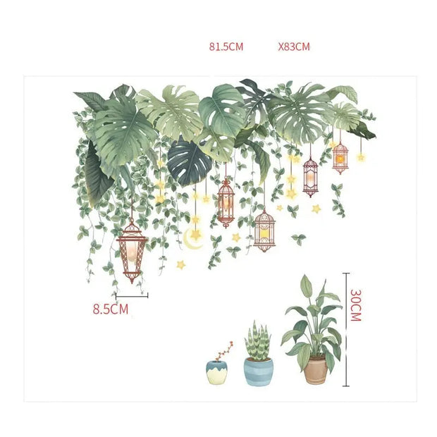 Dschungel Sticker & Laterne Dschungel-Deko.de