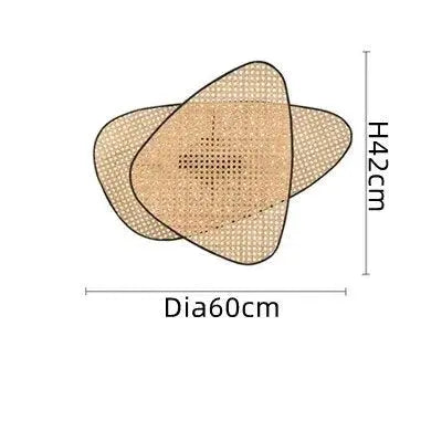 Wandlampe mit Flechtmuster Dschungel-Deko.de