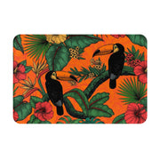 Dschungel Teppich Orange Exotic Style - Dschungel-Deko.de