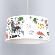 Dschungel-Zebra-Deckenleuchte Mädchen Dschungel-Deko.de