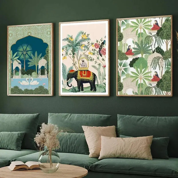 Poster Indischer Dschungel Dschungel-Deko.de