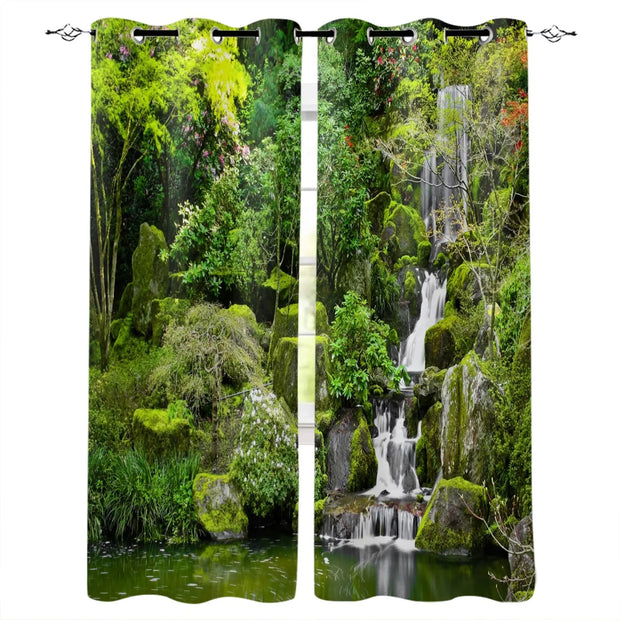 Dschungel Wasserfall Vorhang Dschungel-Deko.de