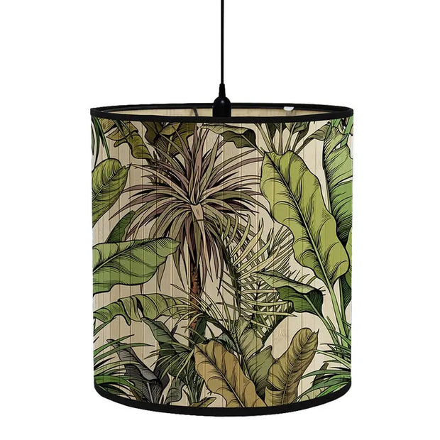 Dschungel Blätter Lampenschirm Dschungel-Deko.de