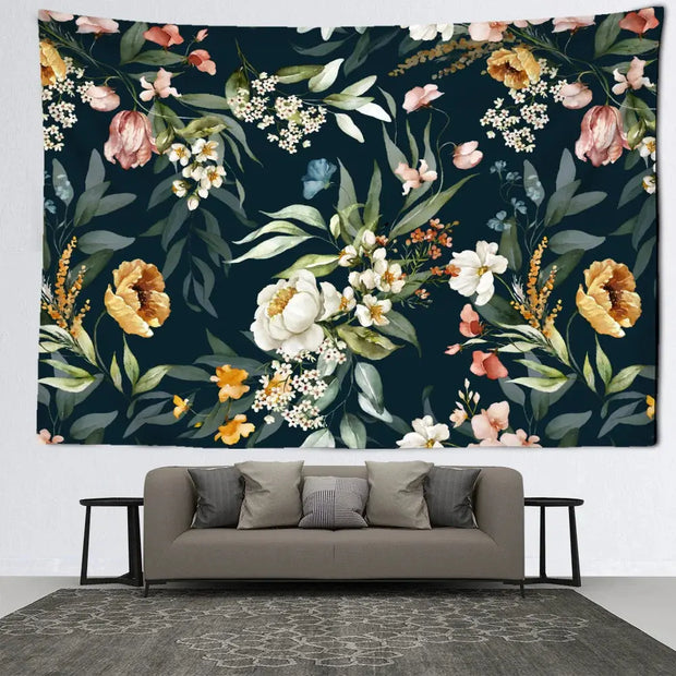 Vintage-Blumentapete Dschungel-Deko.de