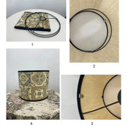 Lampen Schirm mit Blätter Muster Dschungel-Deko.de