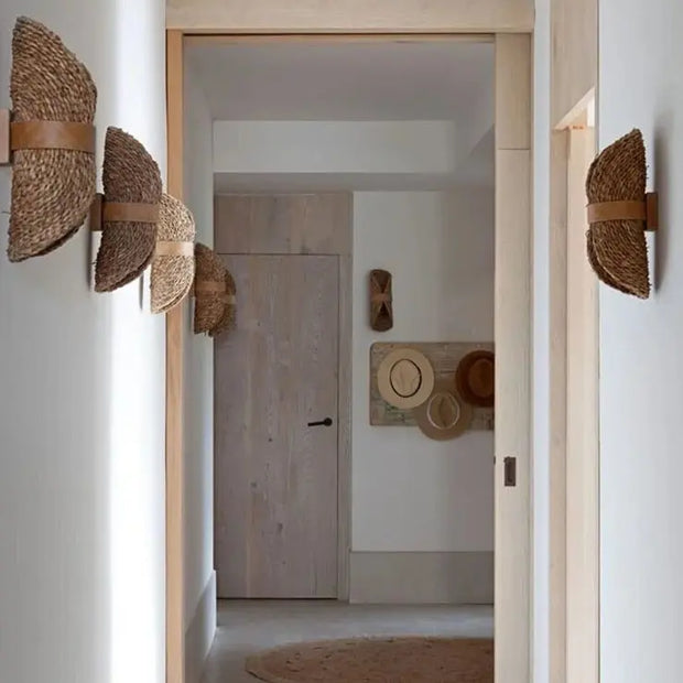 Wandlampe aus Weidengeflecht Dschungel-Deko.de