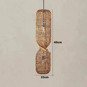 Hängelampe aus Rattan Dschungel-Deko.de