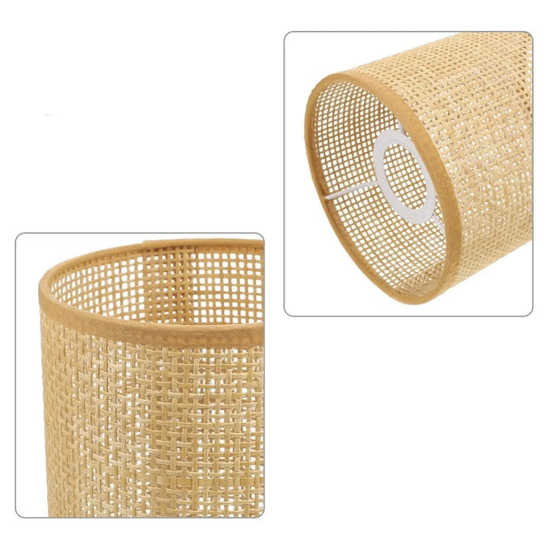 Zylindrischer Rattan-Lampenschirm Dschungel-Deko.de