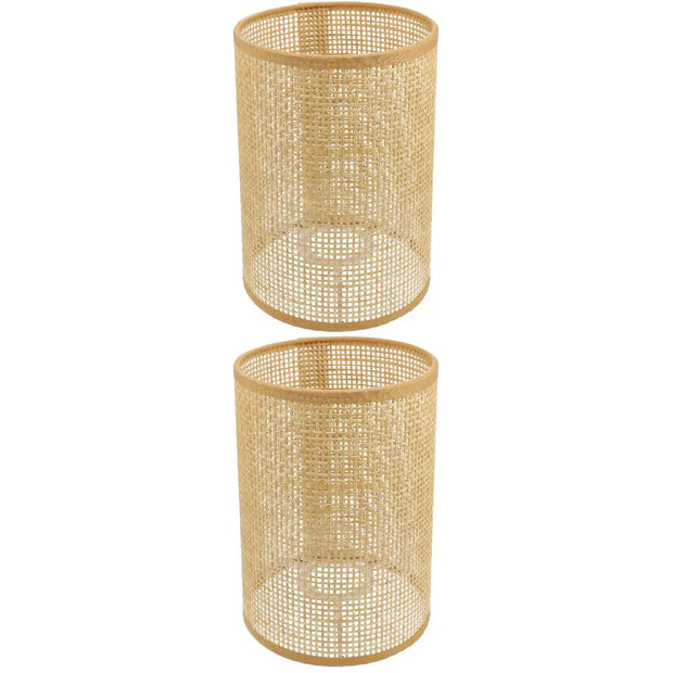 Zylindrischer Rattan-Lampenschirm Dschungel-Deko.de