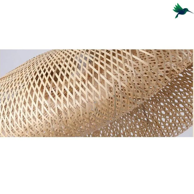 Ovale Bambus-Hängelampe Dschungel-Deko.de