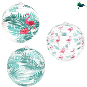 Papierlampe Flamingo-Design Dschungel-Deko.de