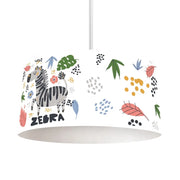 Dschungel-Zebra-Deckenleuchte Mädchen Dschungel-Deko.de