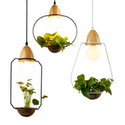 Hängeleuchte mit integriertem Pflanzgefäß Dschungel-Deko.de