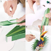 Tropischer Papagei Papierlampe Dschungel-Deko.de