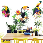 Tropischer Papagei Papierlampe Dschungel-Deko.de