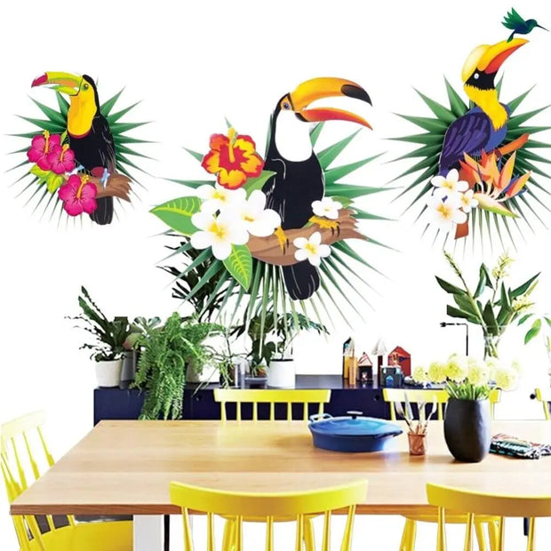 Tropischer Papagei Papierlampe Dschungel-Deko.de