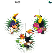 Tropischer Papagei Papierlampe Dschungel-Deko.de