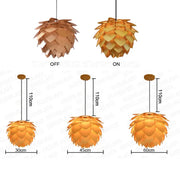 Kronleuchter mit Kiefernzapfen-Design Dschungel-Deko.de