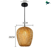 Offene Bambus Pendelleuchte Dschungel-Deko.de