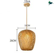 Offene Bambus Pendelleuchte Dschungel-Deko.de