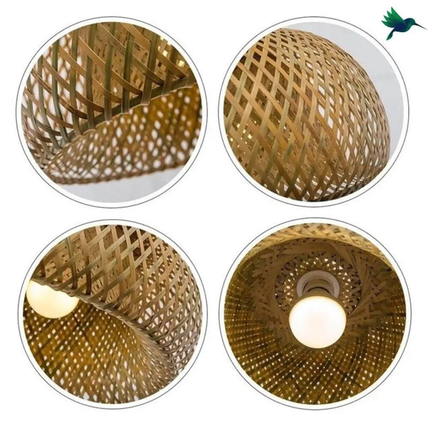 Offene Bambus Pendelleuchte Dschungel-Deko.de