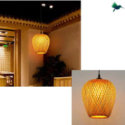 Offene Bambus Pendelleuchte Dschungel-Deko.de