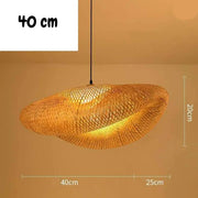 Geflochtene Bambus-Hängelampe Dschungel-Deko.de