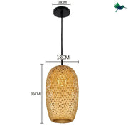 Bambus-Hängelampe Dschungel-Deko.de