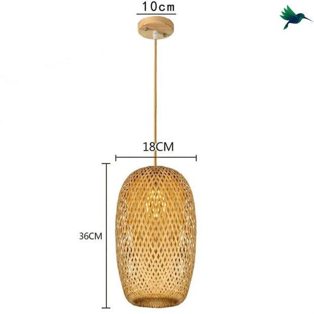 Bambus-Hängelampe Dschungel-Deko.de
