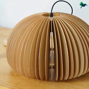 Hängelampe aus Holz Dschungel-Deko.de