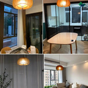 Hängelampe aus Holz Dschungel-Deko.de