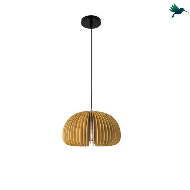 Hängelampe aus Holz Dschungel-Deko.de