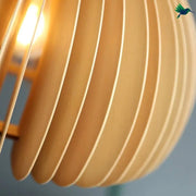 Hängelampe aus Holz Dschungel-Deko.de