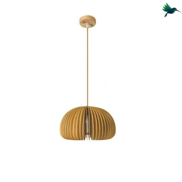 Hängelampe aus Holz Dschungel-Deko.de