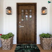 Dschungel Teppich Mit Welcome-To-The-Jungle-Motiv - Dschungel-Deko.de