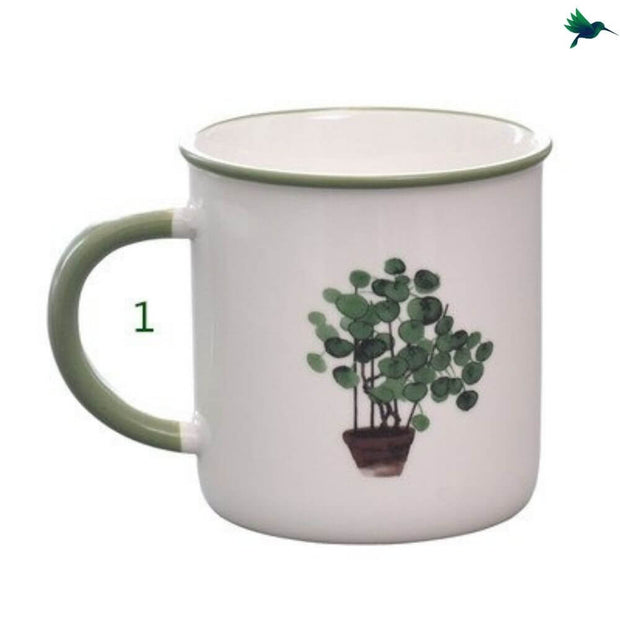 Kaffeetasse Tropisch Mit Palmen-Motiv - Dschungel-Deko.de