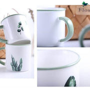Kaffeetasse Tropisch Mit Palmen-Motiv - Dschungel-Deko.de