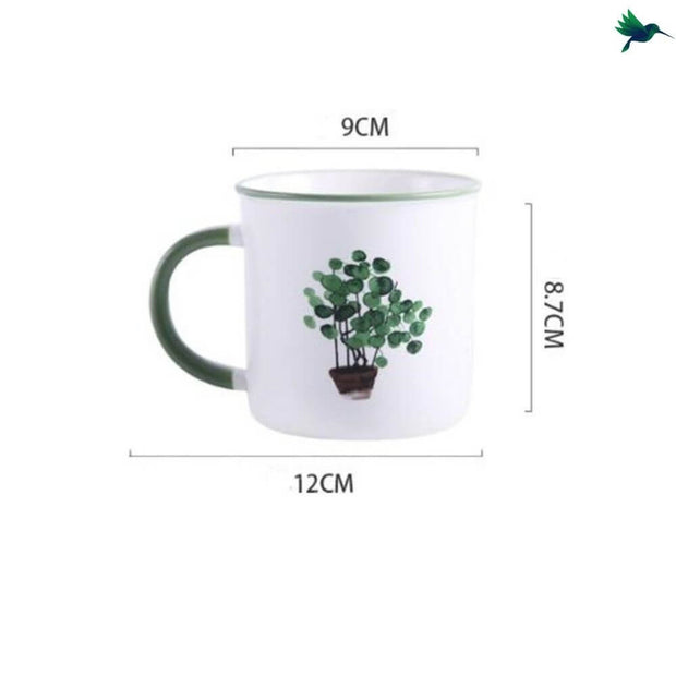 Kaffeetasse Tropisch Mit Palmen-Motiv - Dschungel-Deko.de