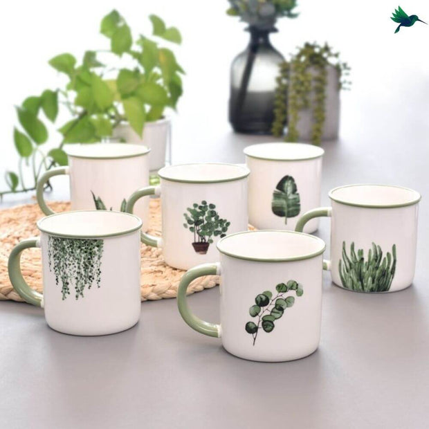 Kaffeetasse Tropisch Mit Palmen-Motiv - Dschungel-Deko.de