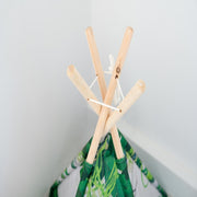 Tipi Zelt Kinderzimmer Dschungel Abenteuerzelt Safari-Motiv - Dschungel-Deko.de