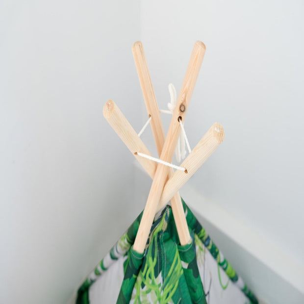 Tipi Zelt Kinderzimmer Dschungel Abenteuerzelt Safari-Motiv - Dschungel-Deko.de