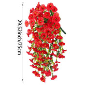 Rote hängende Kunstblume - Dschungel-Deko.de